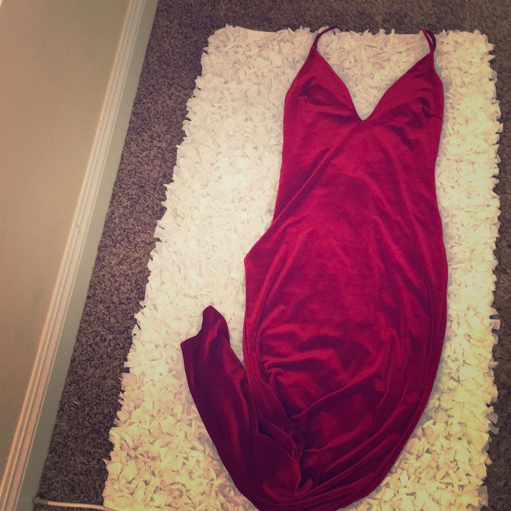 Velvet homecoming dress